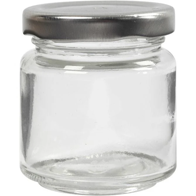 Aufbewahrungsglas 6.5x5.7cm - Transparent (12Stck./100 ml) [HOB55907]