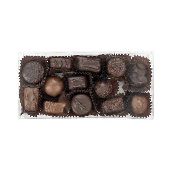 Schokoladenschachteln mit Einsatz 10.8x4.1x21.6cm Transparent (100 Stück) [CNDY193]