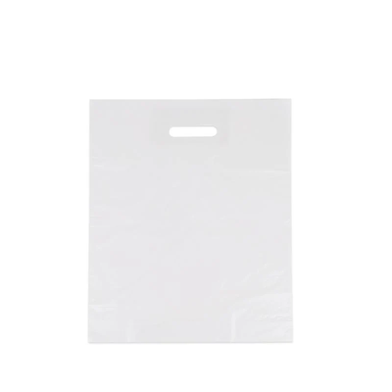 Budget-Kunststofftaschen 37x44+2x4 cm Weiß (500 Stück) [FP-DQU002]