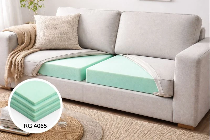 Sitzpolster für IKEA KIVIK 2er Sofa (71 x 73 x 17 cm) aus Schaumstoff mit Trikot