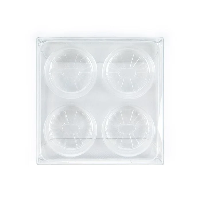 Schachteln für handgemachte Süßigkeiten, Runde Einsatz 7x2.1x6.8 cm (25 Stück) [CNDYR276]