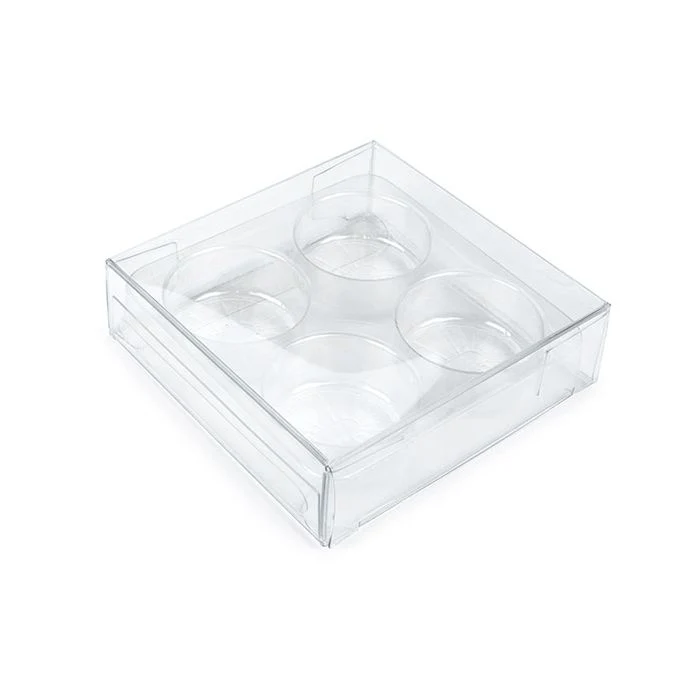 Schachteln für handgemachte Süßigkeiten, Runde Einsatz 7x2.1x6.8 cm (25 Stück) [CNDYR276]