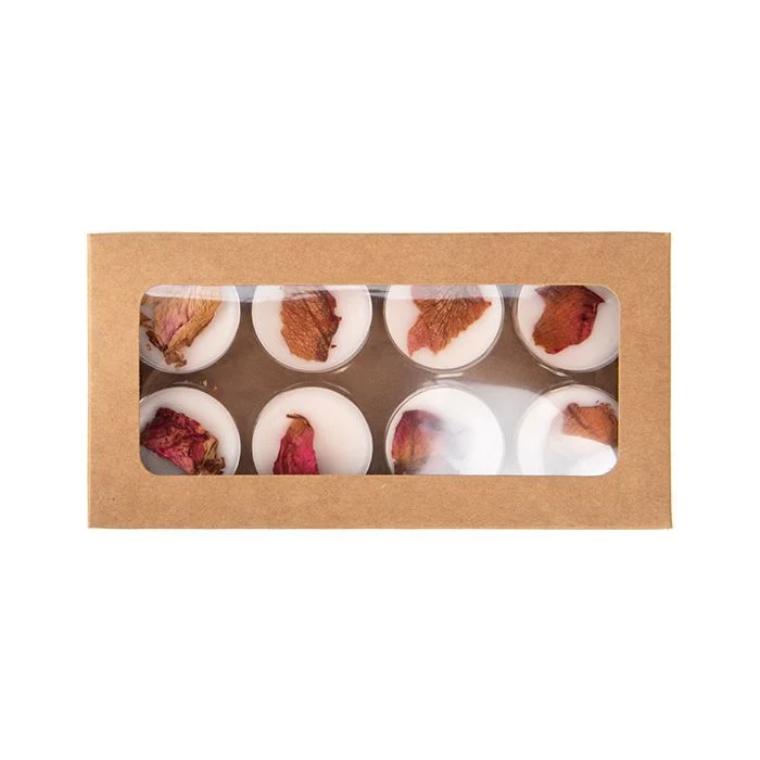 Kraft Artisan Candy Box Set, Round Insert 7x2.1x13.8 cm (25 pieces) [CNDYR273]