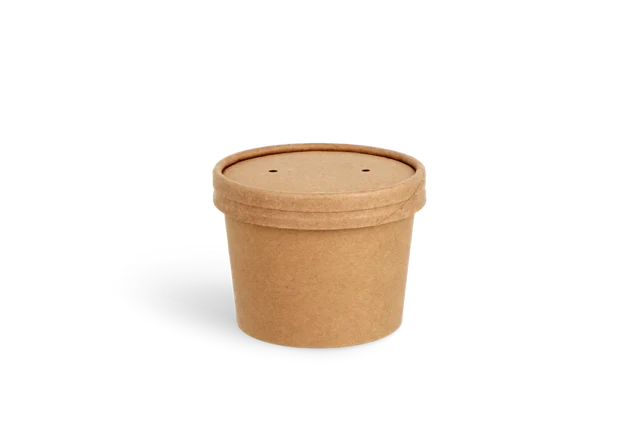 Suppentasse Karton 240ml Ø9 cm 8oz kraft (500 Stück) [TK-9987578]