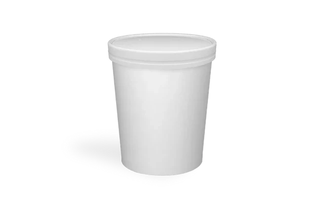 Suppentasse Karton 1000ml Ø11,8cm 32oz weiß (500 Stück) [TK-9988009]