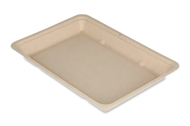 Snack-Tablett Zuckerrohr 13,2x2x19,2 cm (500 Stück) [TK-9988293]