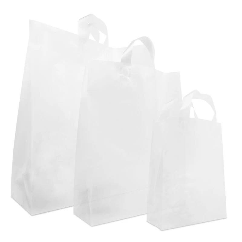 Kunststoff-Blockbodentaschen - Halbtransparent 45+18x48 cm (250 Stück) [FP-DQL007]