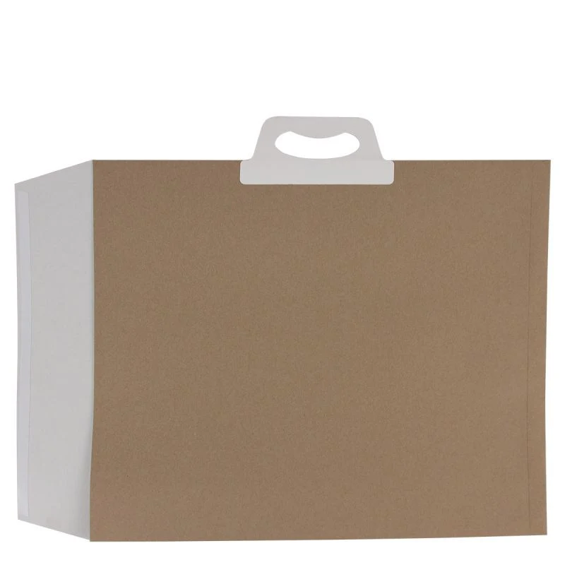 Recycelte Papier-Versandtasche mit Klappverschluss 41x46,5+2x4 cm Braun (100 Stück) [FP-VZP017]