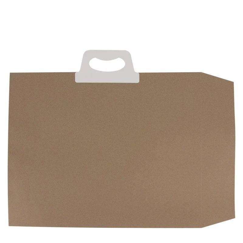 Recycelte Papier-Versandtasche mit Klappverschluss 41x46,5+2x4 cm Braun (100 Stück) [FP-VZP017]