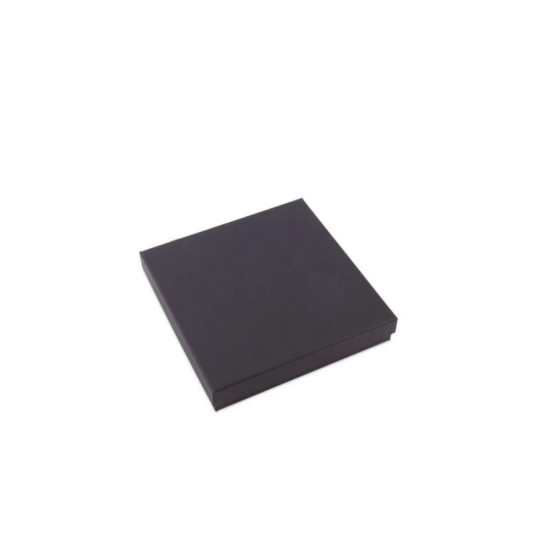Kraft-Geschenkboxen mit Deckel 17,7x17,7x3,2 cm Schwarz (40 Stück) [FP-VPL012]