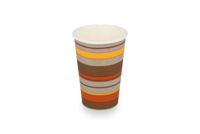 Kaffeetasse Karton 180cc 7.5oz Ø7 cm gestreift (2.500 Stück) [TK-9987931]