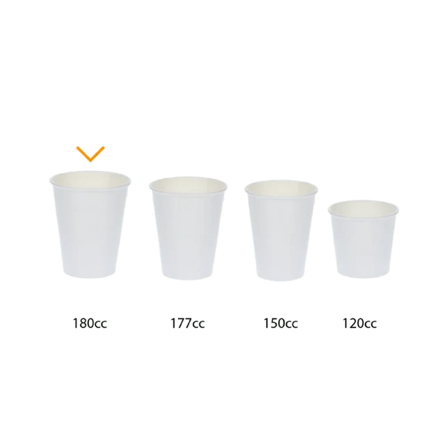 Kaffeetasse Karton 180cc 7.5oz Ø7 cm gestreift (2.500 Stück) [TK-9987931]