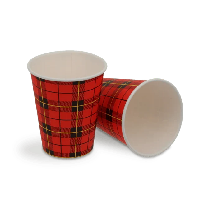 Kaffeetasse 150cc 6oz Ø7 cm Tartan (2.500 Stück) [TK-9987646]