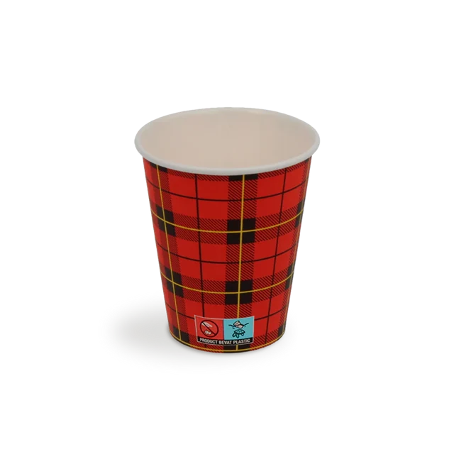 Kaffeetasse 150cc 6oz Ø7 cm Tartan (2.500 Stück) [TK-9987646]