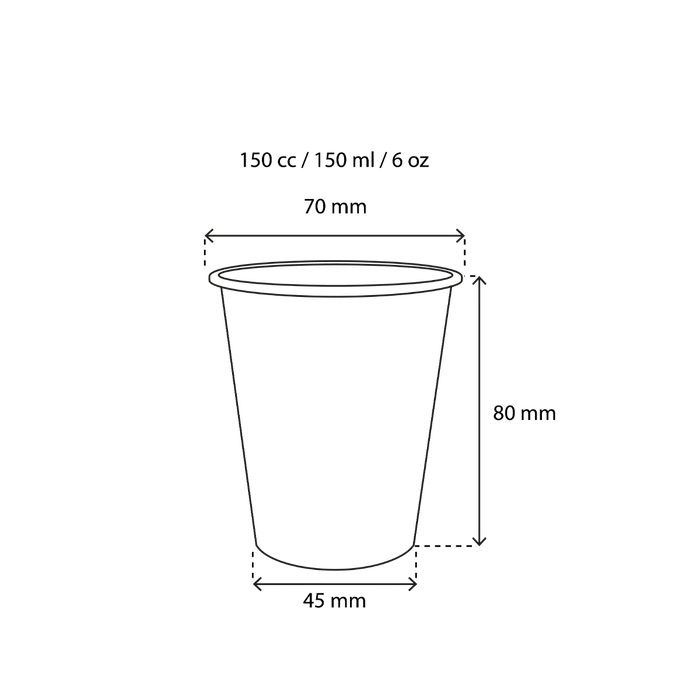 Kaffeetasse Karton 150cc 6oz Ø7 cm gestreift (2.500 Stück) [TK-9987932]