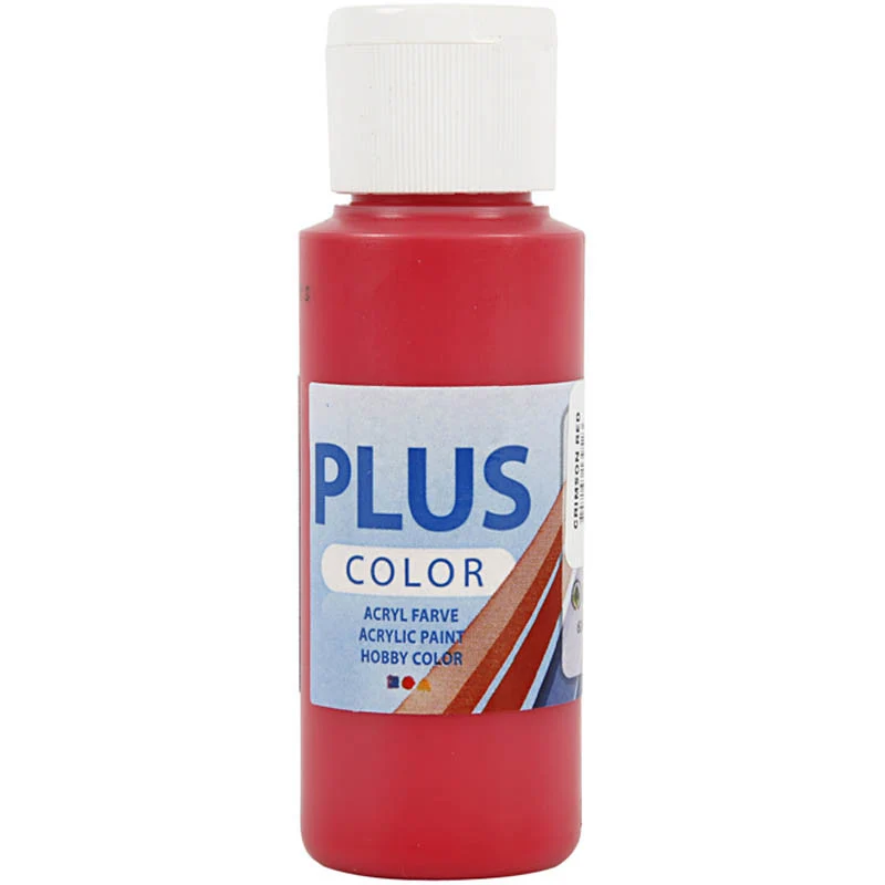 Plus Color Bastelfarbe, Purpurrot, 60 ml/ 1 Fl. [HOB39628]