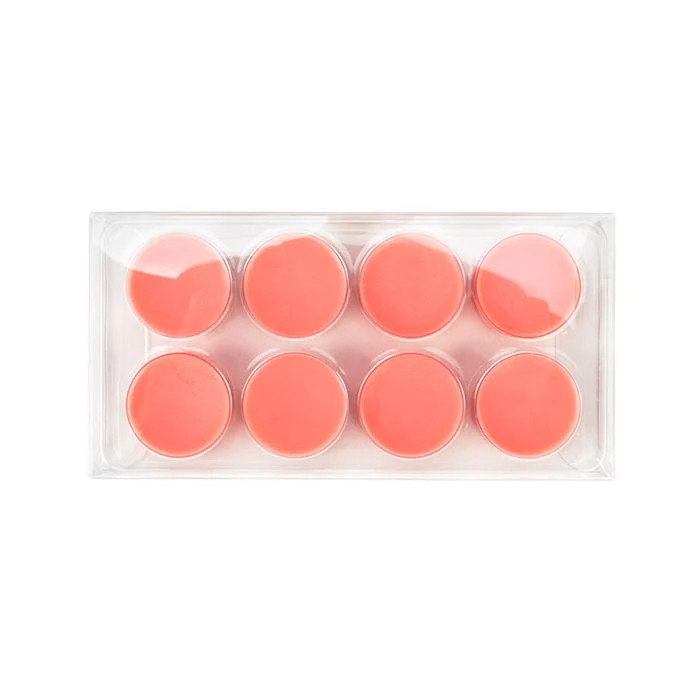 Schachteln für handgemachte Süßigkeiten, Runde Einsatz 7x2.1x13.8 cm (25 Stück) [CNDYR272]