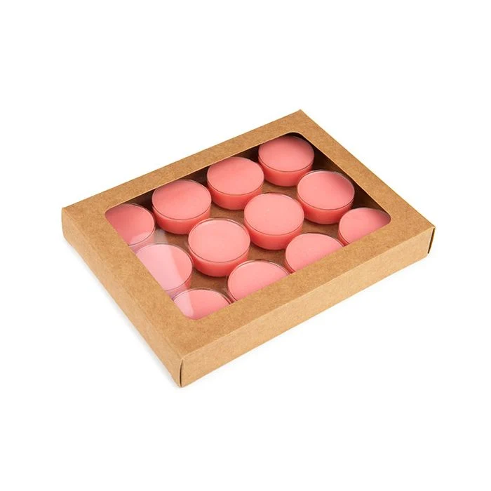 Schachteln Kraft für handgemachte Süßigkeiten, Runde Einsatz 10.2x2.1x13.8 cm (25 Stück) [CNDYR271]