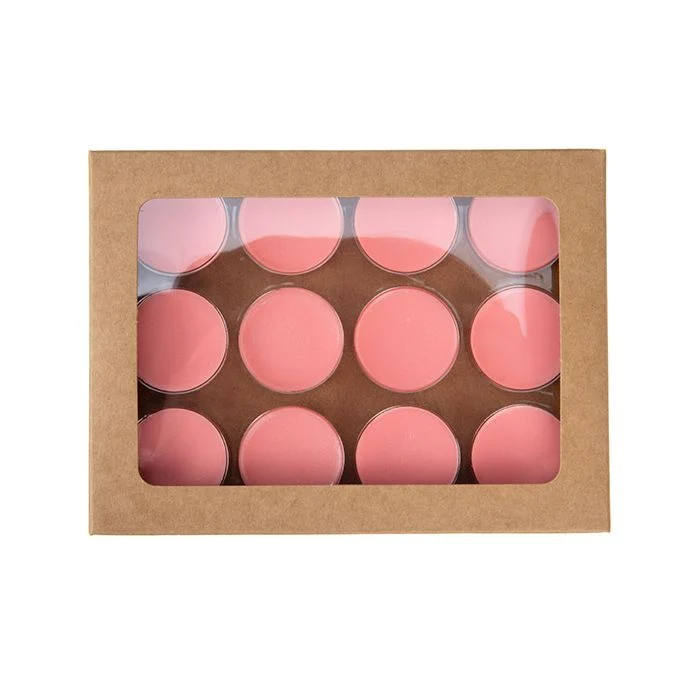 Schachteln Kraft für handgemachte Süßigkeiten, Runde Einsatz 10.2x2.1x13.8 cm (25 Stück) [CNDYR271]