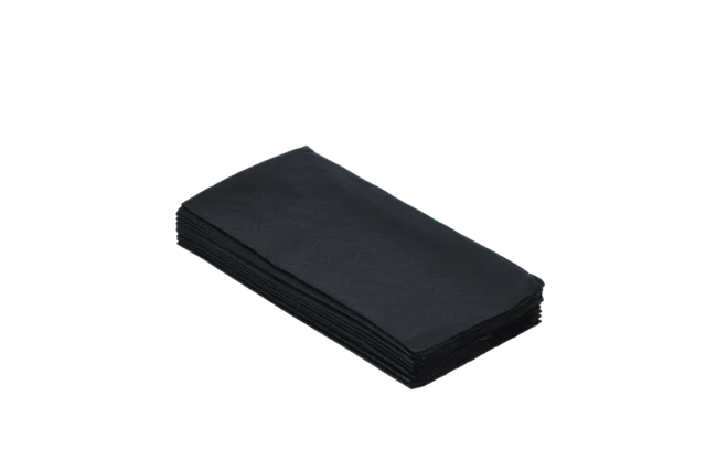 Serviette 2 Lagen Papier 1/8 Fold 33x33cm Schwarz (2.000 Stück) [TK-9987627]