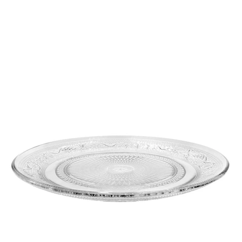 Glasplatte Tess Ø 23 cm, H. 2 cm, Klar (6 Stück) [IFS-30354]
