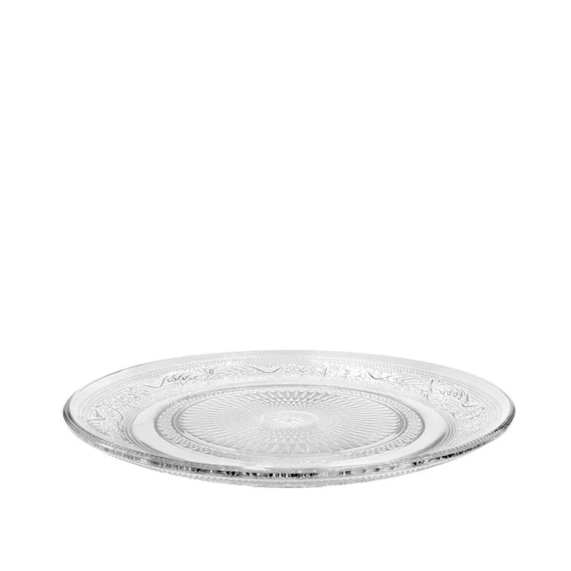 Glasplatte Tess Ø 18 cm, H. 2 cm, Klar (6 Stück) [IFS-30352]