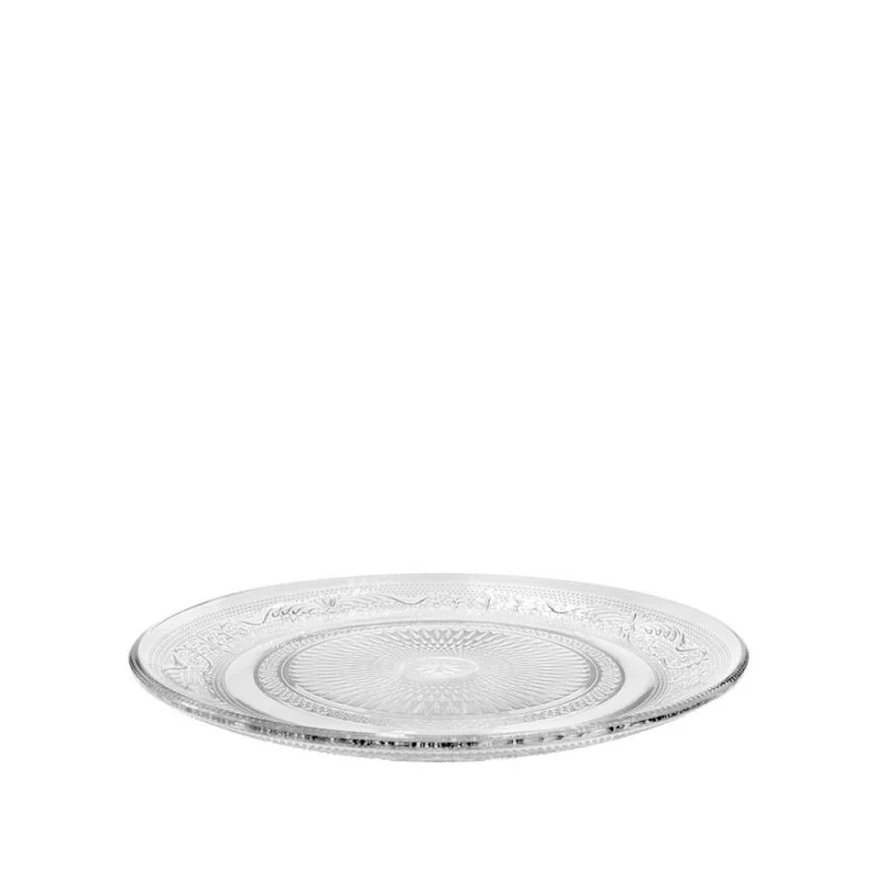 Glasplatte Tess Ø 14,5 cm, H. 2 cm, Klar (6 Stück) [IFS-30351]