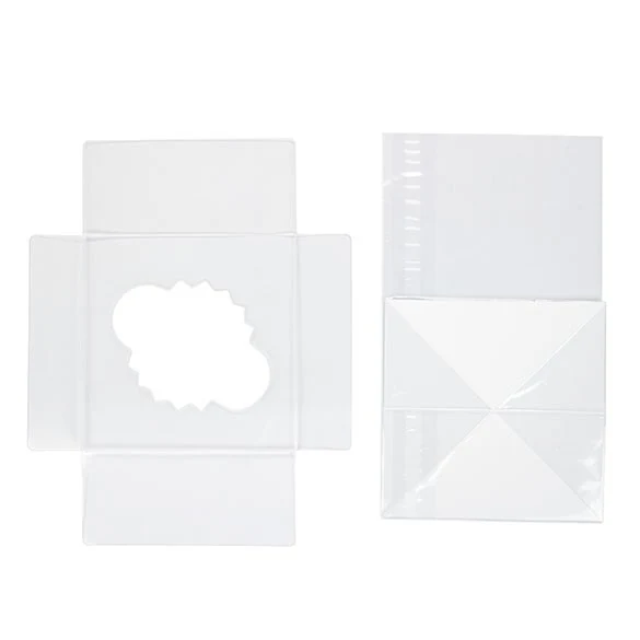 Cupcake-Beutel mit Einsatz für 1 Cupcake 10.2x10.2x17.8cm Transparent (100 Stück) [CBG4]