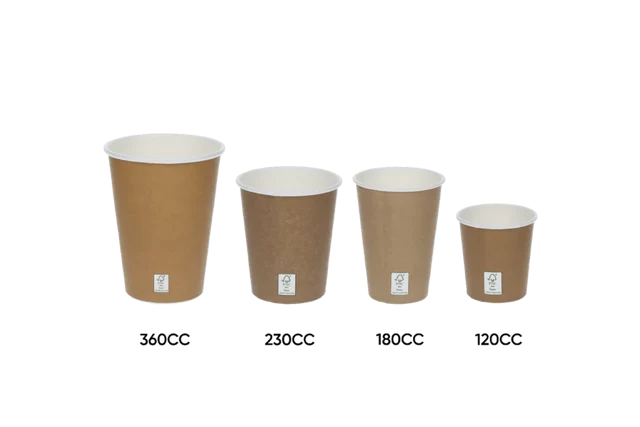 Kaffeetasse 120cc 4oz Ø6,3cm Kraftbraun FSC®Mix (1.000 Stück) [TK-9987431]