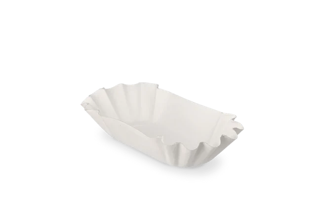 Karton Schale überbacken 10x3x17 cm weiß (2.000 Stück) [TK-9987272]