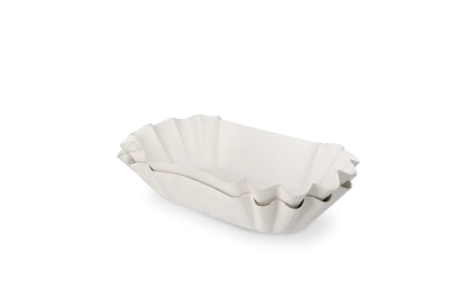Karton Schale überbacken 10x3x17 cm weiß (2.000 Stück) [TK-9987272]