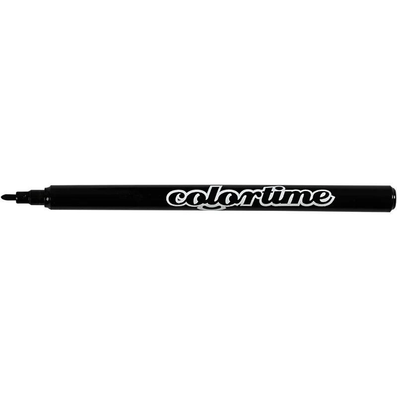 Colortime Filzstifte Schwarz - Strichstärke: 2mm (18 Stück) [HOB373561]