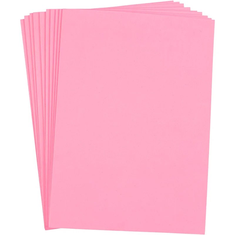 Moosgummi , A4, Blatt 210x297 mm, Dicke 2 mm, Rosa, 10 Bl./ 1 Pck [HOB-79040]