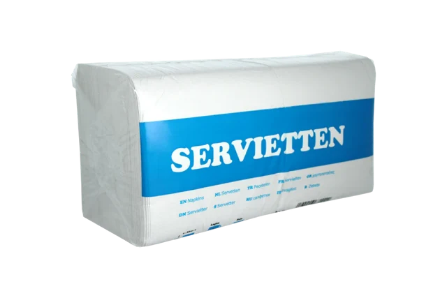 Serviette 1 lage Papier 1/4 Fold 33x33cm weiß (4.500 Stück) [TK-9988151]