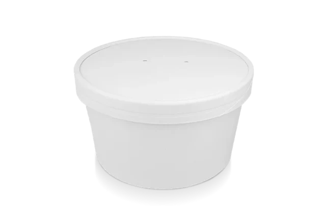 Salad Poke Schale 1000ml 32oz Ø14,8x7,8 cm weiß (300 Stück) [TK-9987588]
