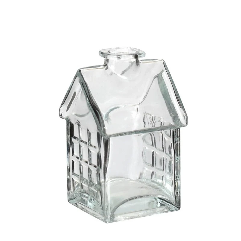 Glashaus Klar, L. 7 x B. 7,5 x H. 12 cm (12 Stück) [IFS-35330]