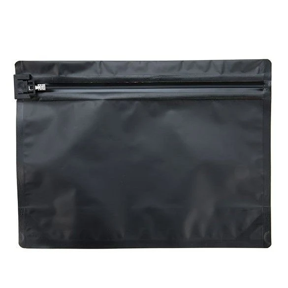 Plastikbeutel Mattschwarz 30.5x10.2x22.9cm mit kindsicherem Verschluss (10 Stück) [CRZ912B]