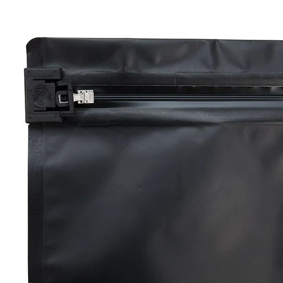Plastikbeutel Mattschwarz 30.5x10.2x22.9cm mit kindsicherem Verschluss (10 Stück) [CRZ912B]