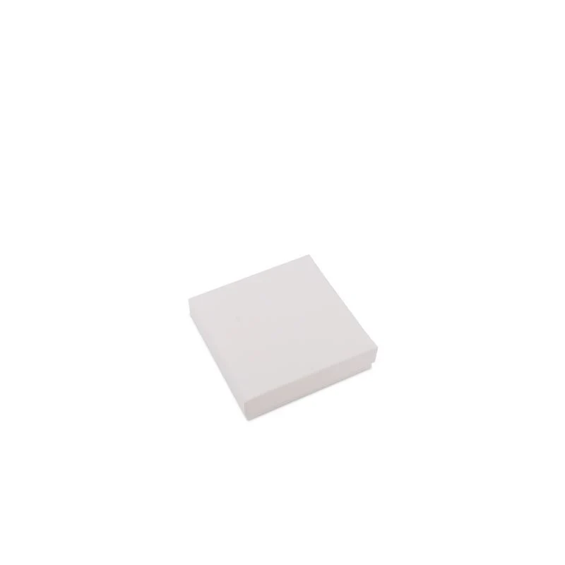 Kraft-Geschenkboxen mit Deckel 12x12x3 cm Weiß (40 Stück) [FP-VPL008]