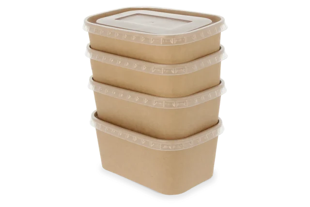 Karton Schale 12,1x5,7x17,3 cm 750ml Kraft (300 Stück) [TK-9988184]