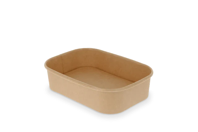 Karton Schale 12,1x4,1x17,3 cm 500ml Kraft (300 Stück) [TK-9988183]
