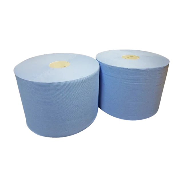 Industrie-Reinigungsrolle 2 Lagen 26cm 190m blau (2 Stück) [TK-9988380]