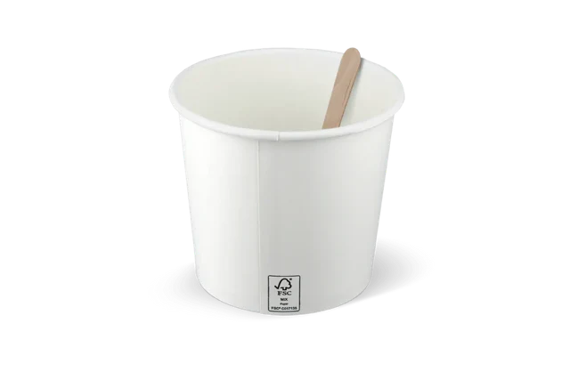 Eiscremebecher Karton 360ml Ø9 cm 12oz FSC®Mix weiß (1.000 Stück) [TK-9987447]