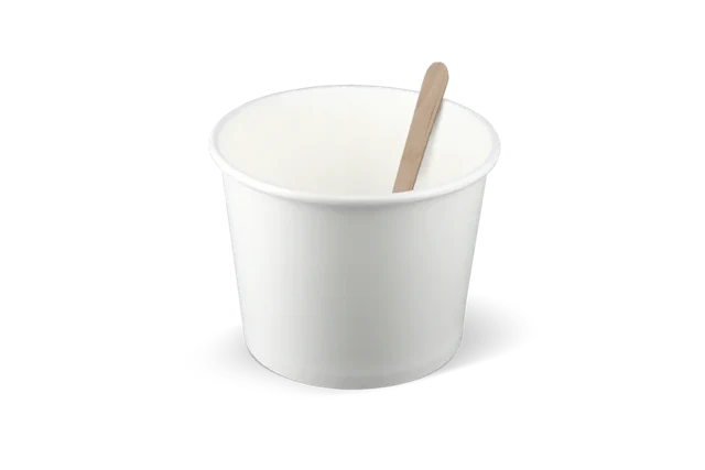 Eiscremebecher Karton 360ml Ø106mm 12oz weiß (1.000 Stück) [TK-9987530]