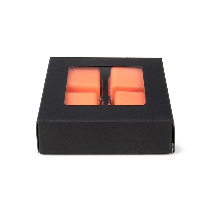 Schachteln schwarz für handgemachte Süßigkeiten, Quadratischer Einsatz 7x2.1x6.8 cm (25 Stück) [CNDY276B]