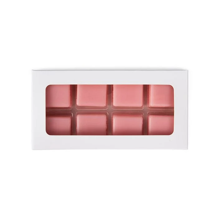 Schachteln weiß für handgemachte Süßigkeiten, Quadratischer Einsatz 7x2.1x13.8 cm (25 Stück) [CNDY272W]
