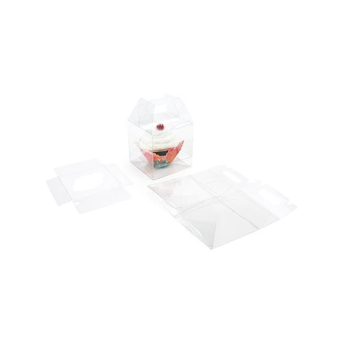 Single Cupcake Handle Box Set 10.2x10.2x10.2 cm (100 pieces) [CBS57]