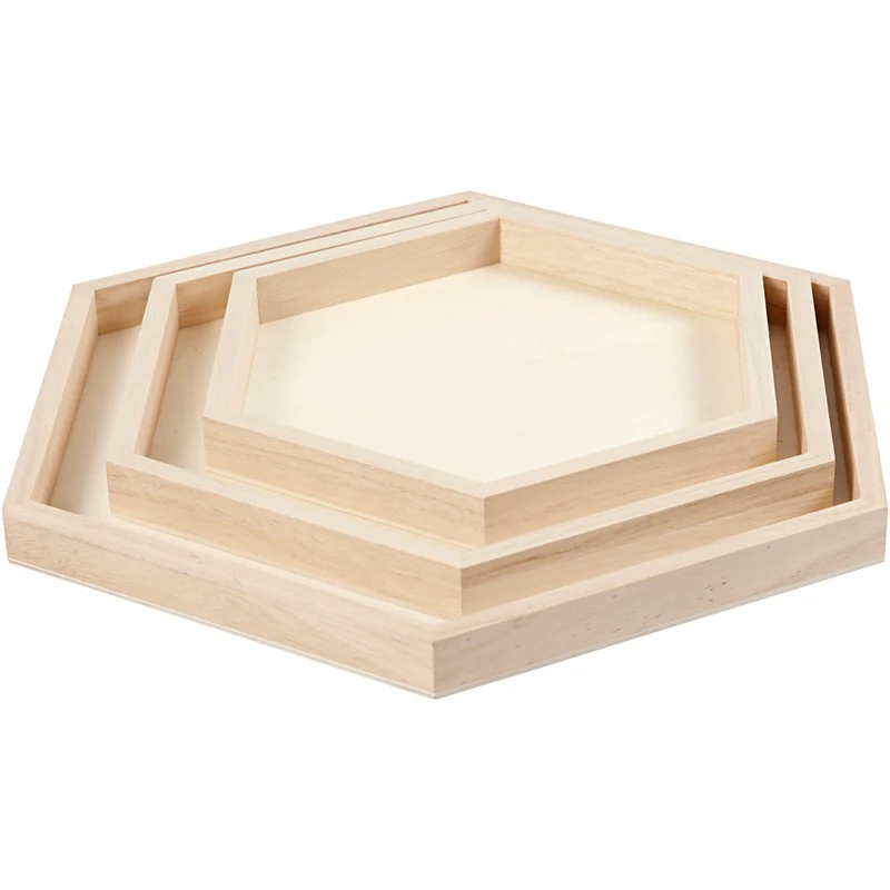 Tablett-Set, D 21+26+31 cm, 3Stk/ 1 Set [HOB-55317]