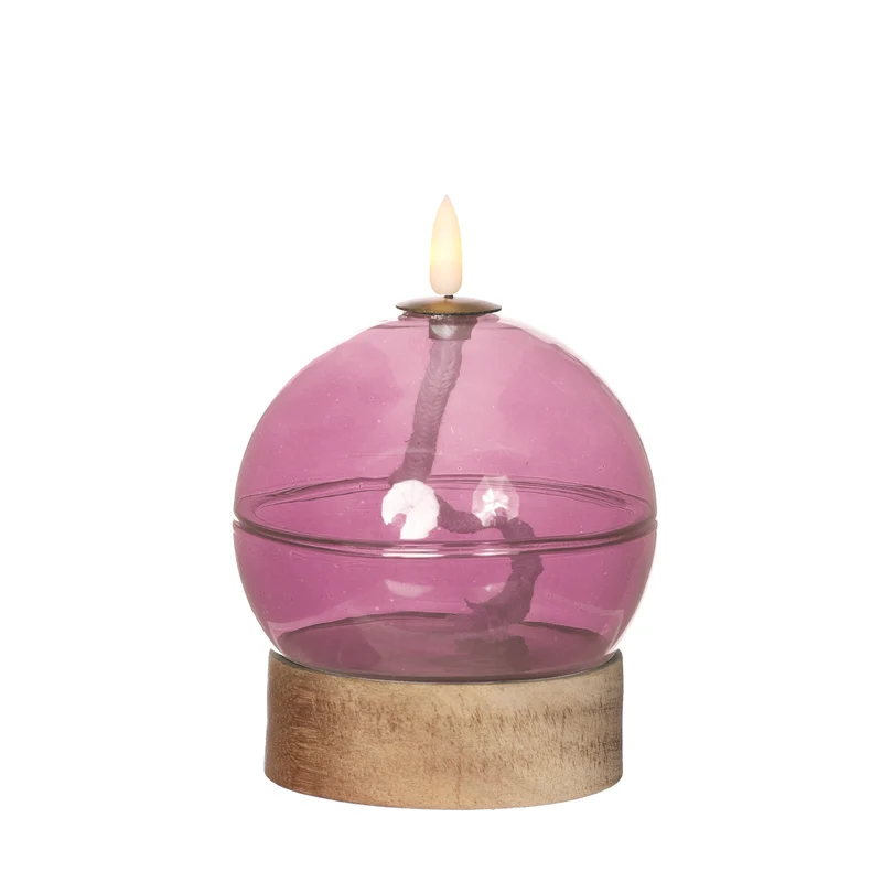 LED-Öllampe h16,5 Ø12 cm rosa (1 Stk.) [IFS-32811]