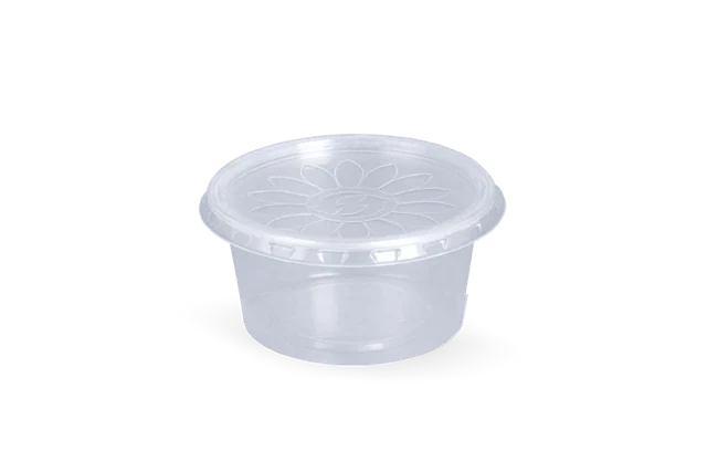 Runder Behälter PP 80cc Ø7 cm transparent (1.000 Stück) [TK-9988047]